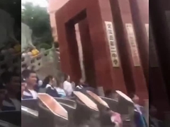 Torniquete semi automático de la desventaja de la estación de tren del torniquete de la barrera de la aleta